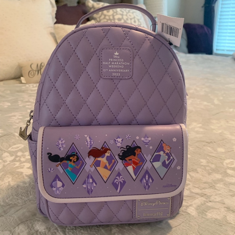 Run Disney Princess 2023 1/2 marathon weekend loungefly back pack.